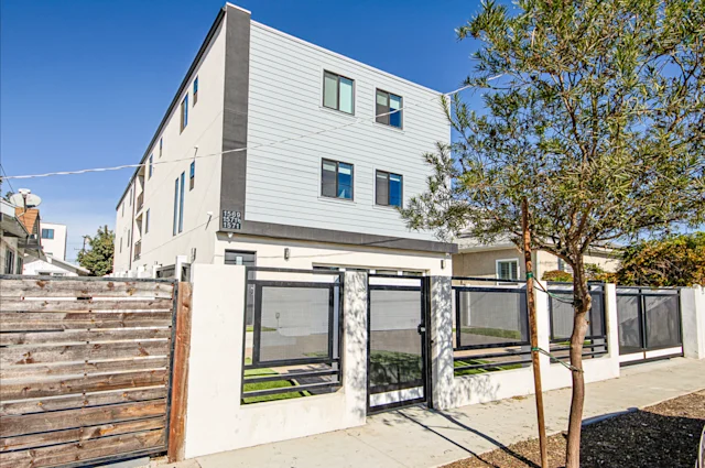 Completed apartment building exterior